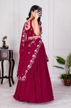Lehenga Mart Designer Wedding Lehenga choli for Women - red | Grocsy