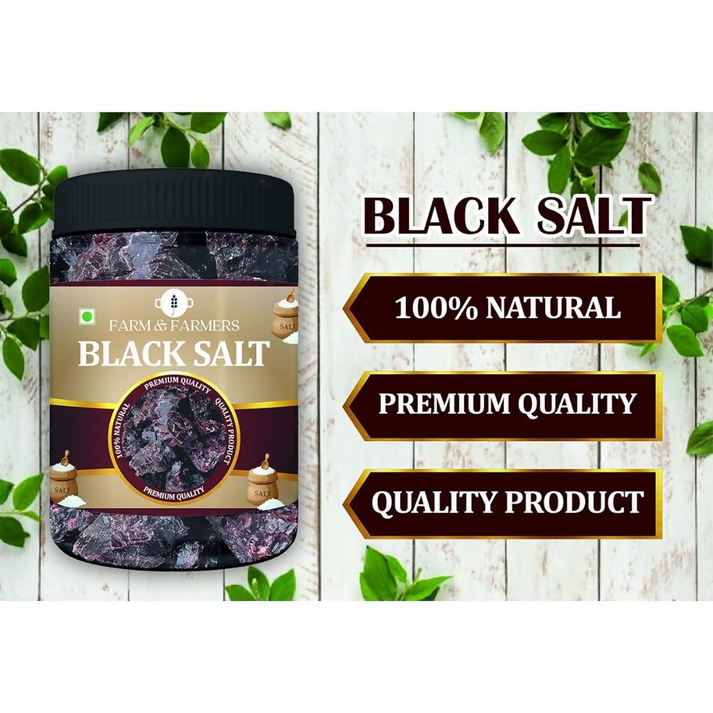 Farm & Farmers Black Salt Whole/Kala Namak | Grocsy