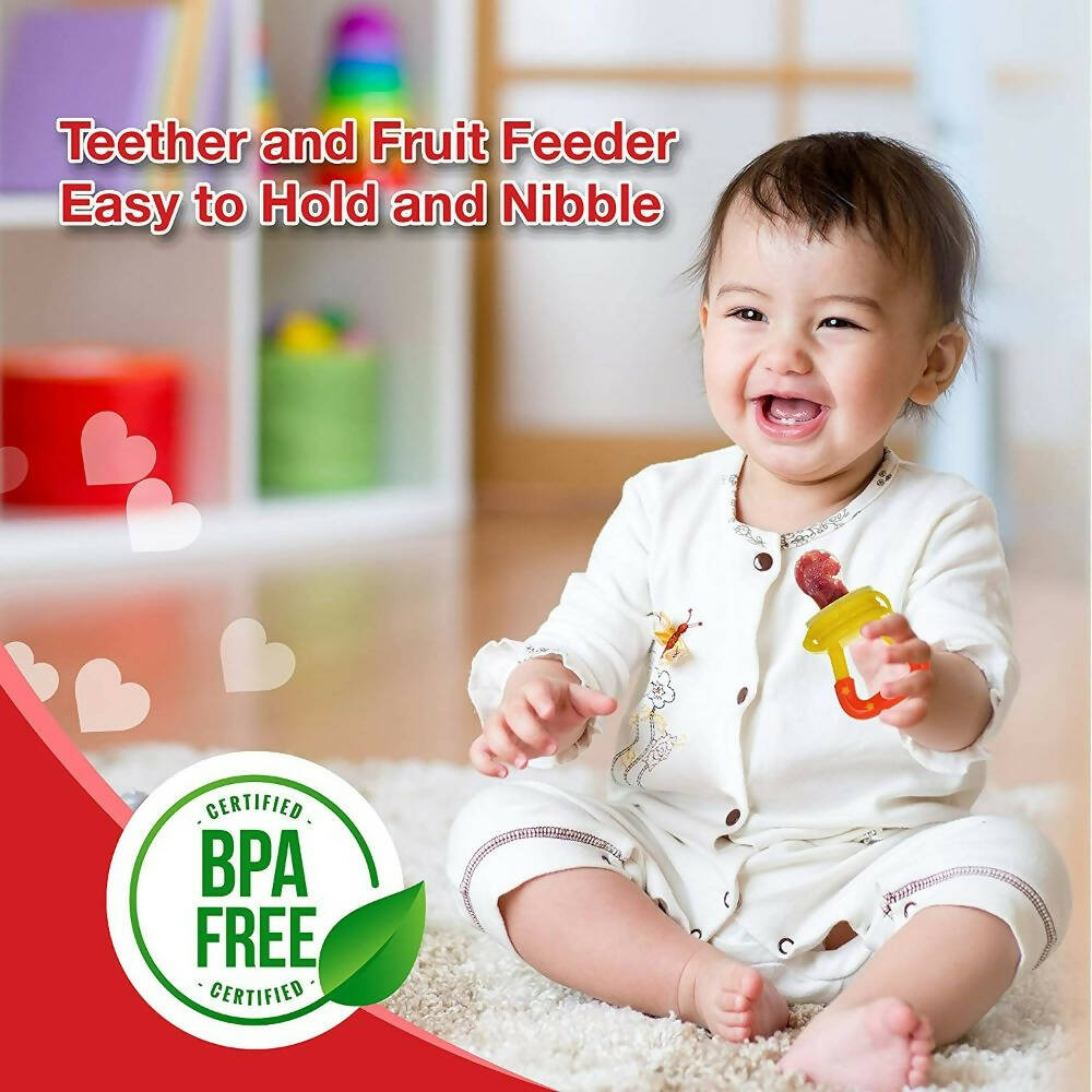 LuvLap Silicone Food/Fruit Nibbler with Extra Mesh | Grocsy