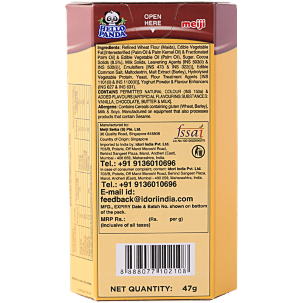 Meiji Hello Panda Biscuits - Double Chocolate Filling Carton | Grocsy