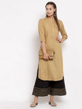 Myshka Women's Black Cotton Solid Casual Palazzo | Grocsy