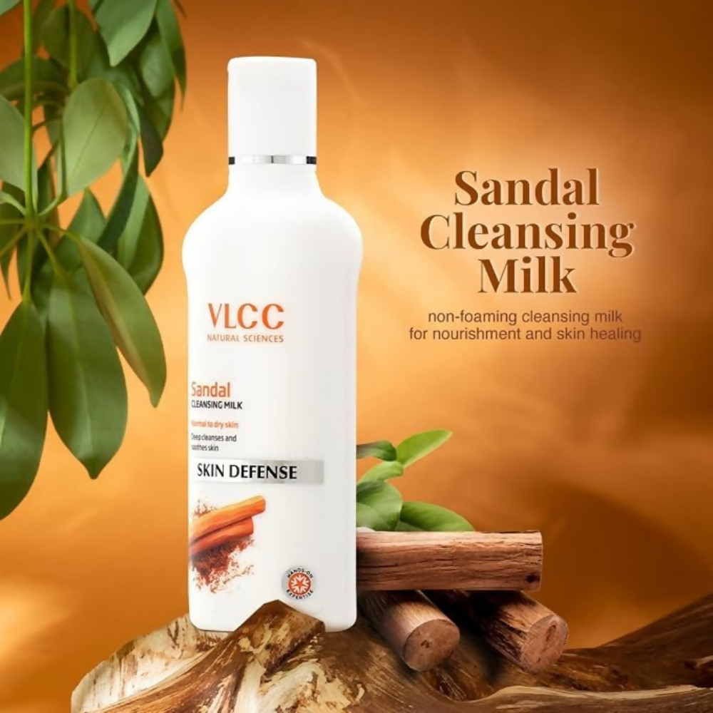 VLCC Sandal Cleansing Milk and rose water toner | Grocsy