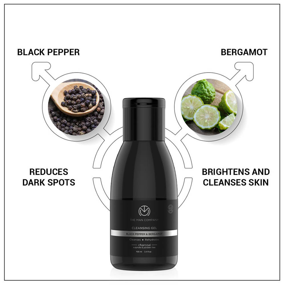 The Man Company Charcoal Cleansing Gel | Grocsy