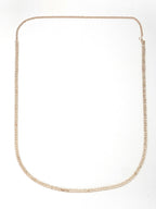 NVR Women's Rose Gold-Polished AD-Studded Double Layered Kamarbandh Waist Chain | Grocsy