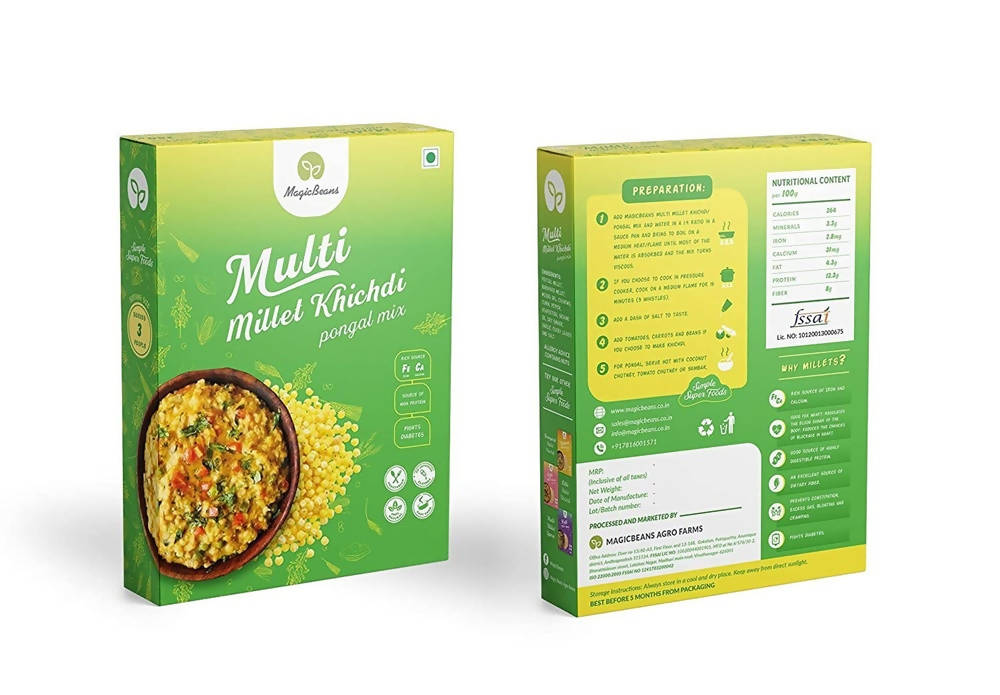 Magicbeans Multi Millet Khichdi/Pongal Mix | Grocsy