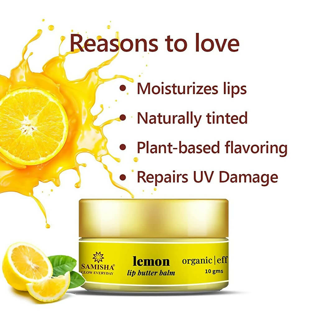 Samisha Organic Lemon Lip Butter Balm | Grocsy