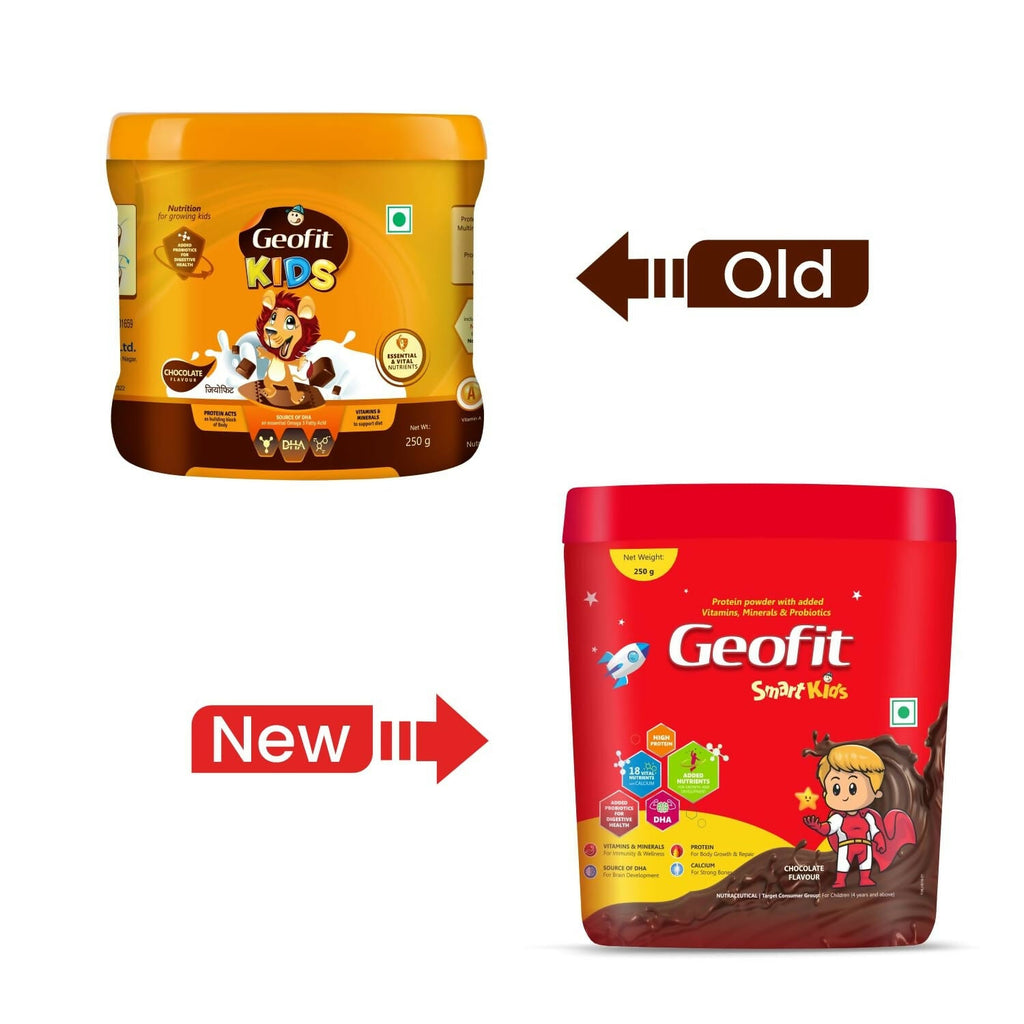 Geofit Smart Kids Nutritional Health Drink Protein Powder - Chocolate Flavor | Grocsy