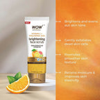 WOW Skin Science Vitamin C + Hyaluronic Acid Brightening Face Scrub For Gently Exfoliates, Smoothens Skin Texture | Grocsy