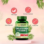 Himalayan Organics Chelated Iron Plus Vitamin C Tablets | Grocsy