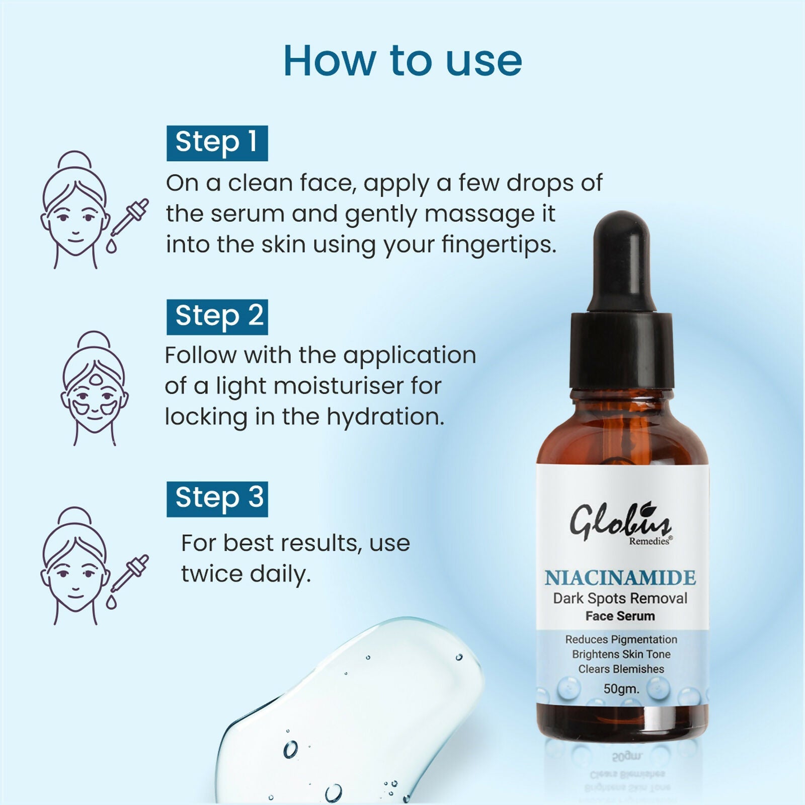 Globus Remedies Niacinamide Anti-Pigmentation Face Serum | Grocsy