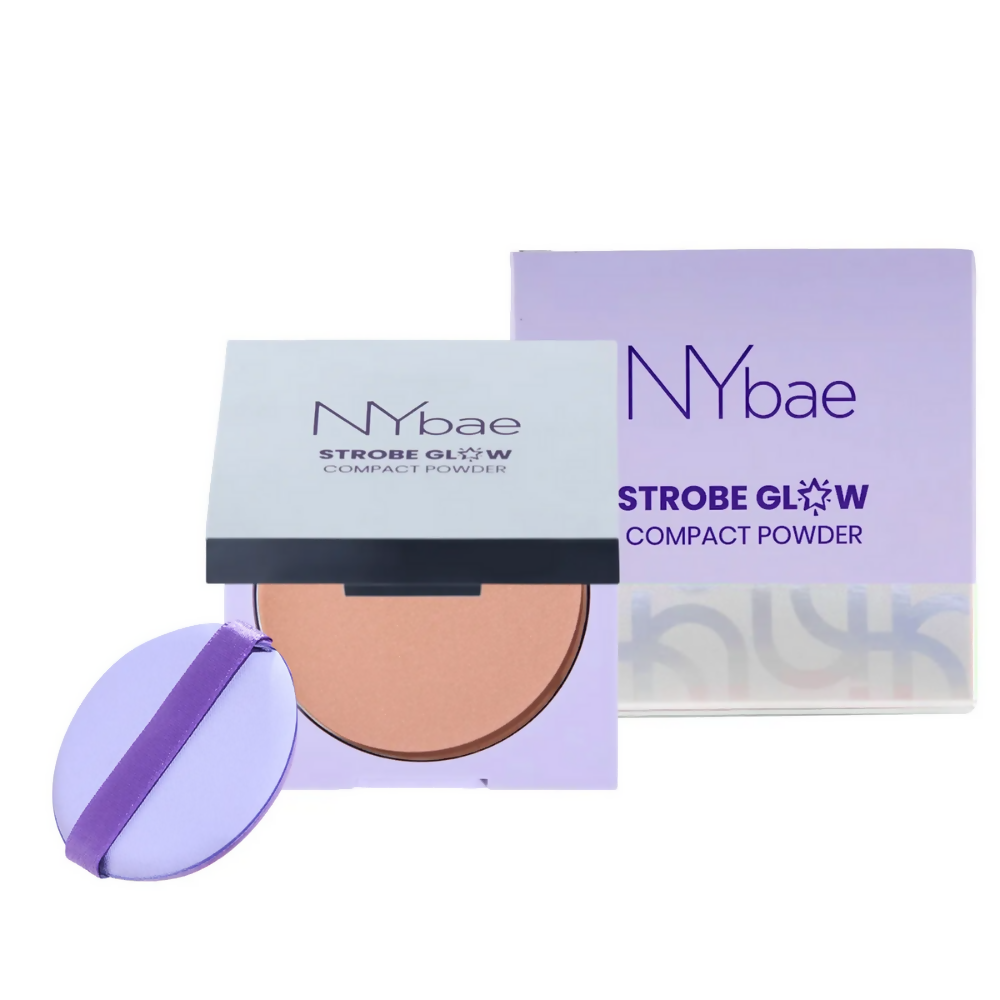 NY Bae Strobe Glow Compact Powder - Warm Pink 02 | Grocsy