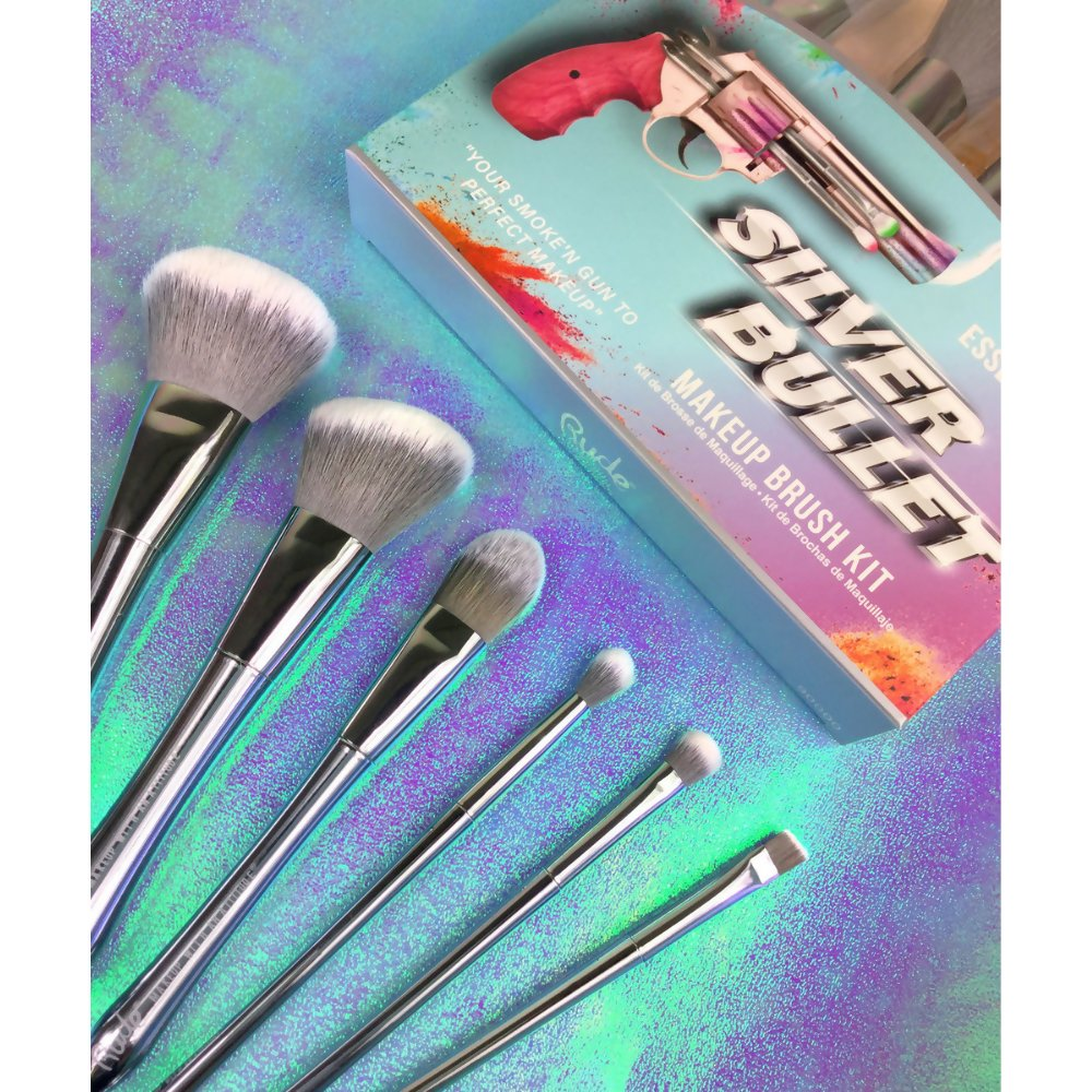 Rude Cosmetics Silver Bullet Foundation Brush - Remington | Grocsy