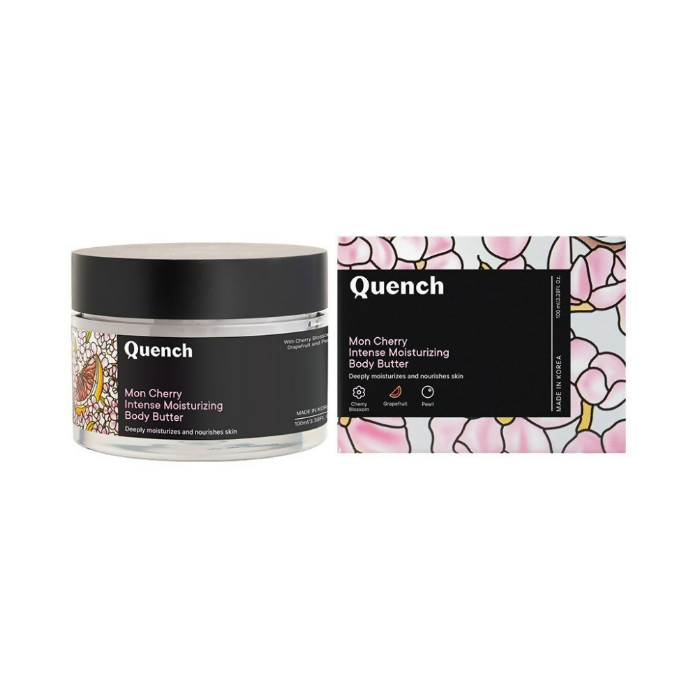 Quench Moisturizing Body Butter with Cherry Blossom Repairs Dry Damaged Skin | Grocsy