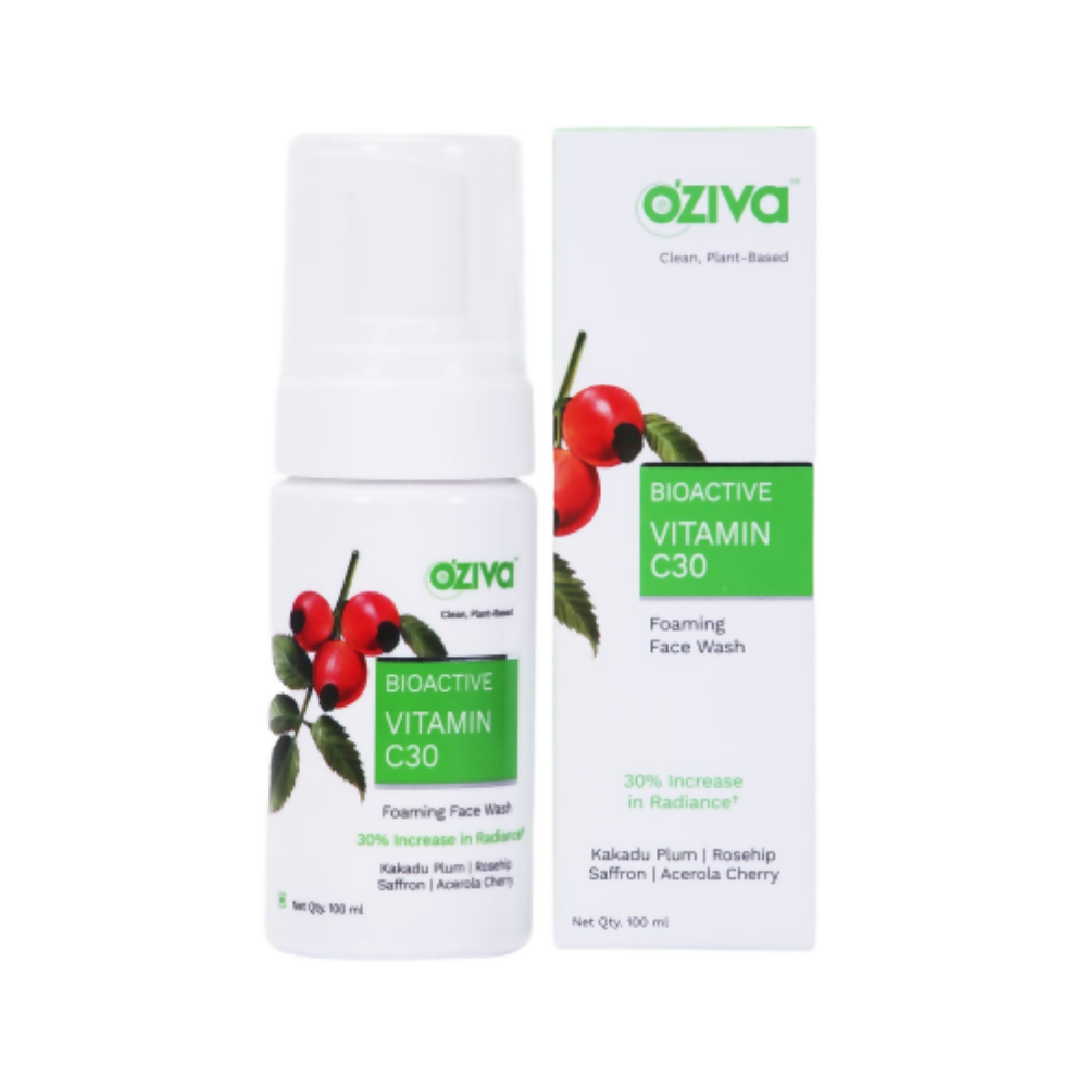 OZiva Bioactive Vitamin C30 Foaming Face Wash | Grocsy