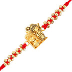 Cute Ganesha Rakhi and Almond Treat Chocolate | Grocsy