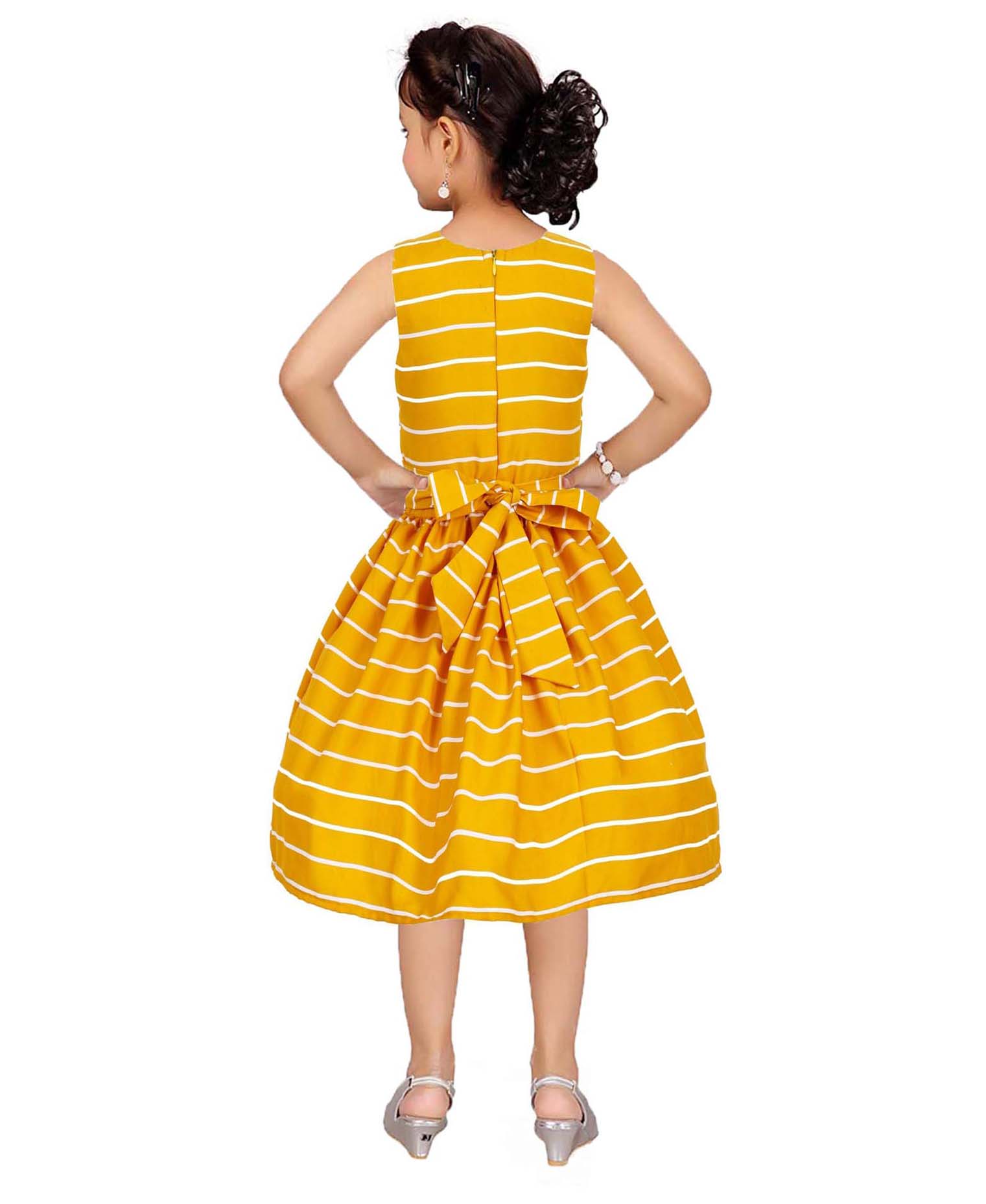 Asmaani Kids Party Wear Stylish Dresses, Perfect for Parties, Functions & Vacations - Yellow | Grocsy