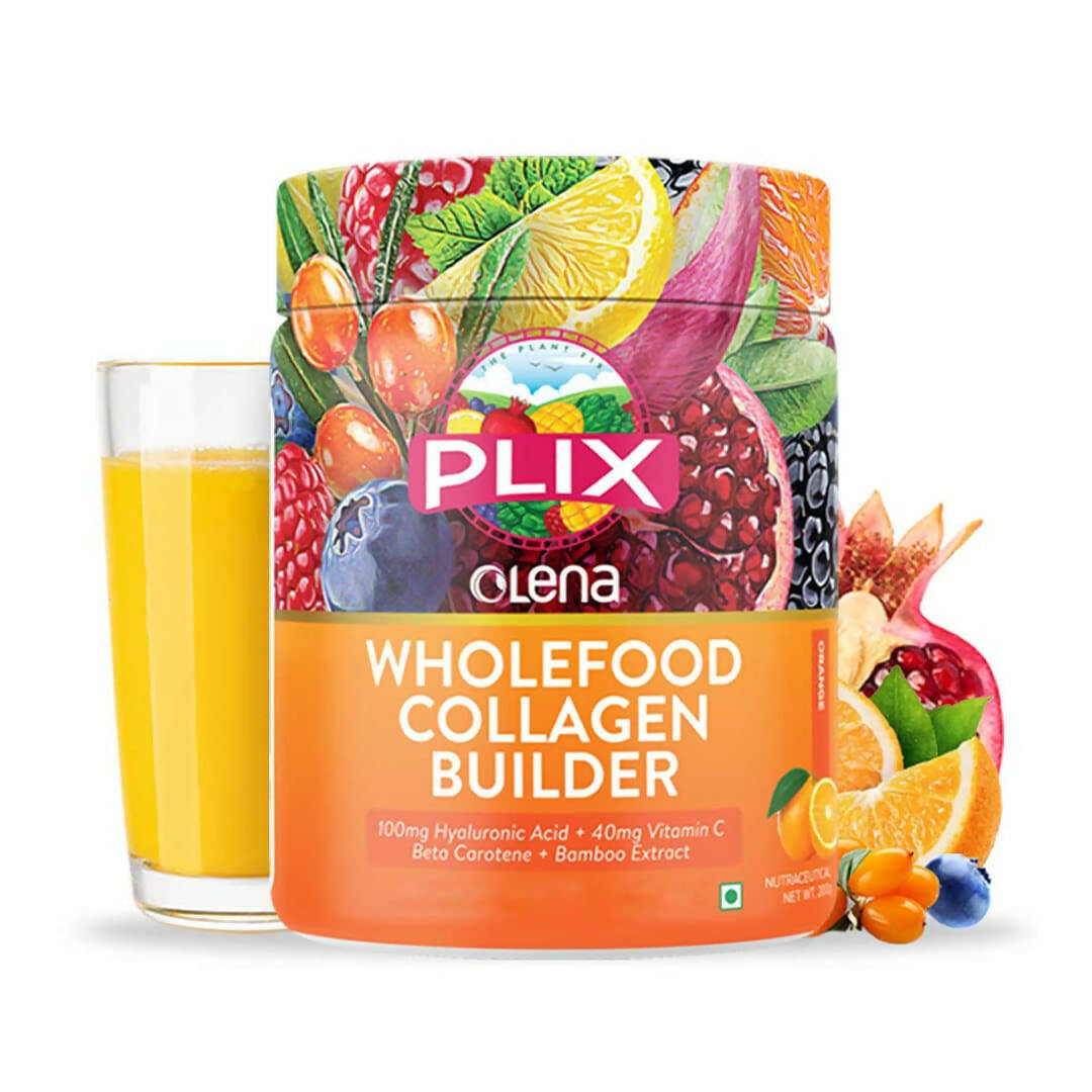 PLIX The Plant Fix Wholefood Collagen Builder Powder for Skin - Orange | Grocsy