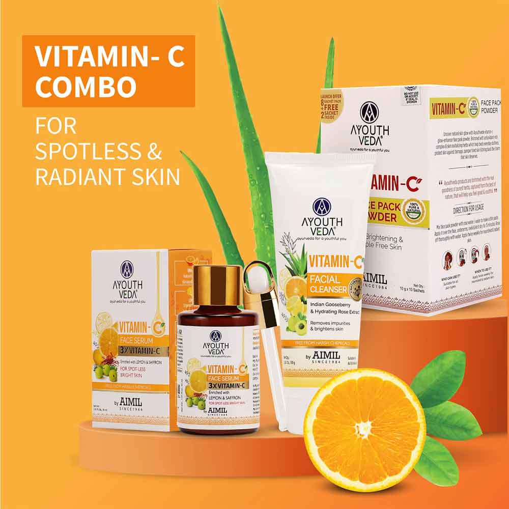 Ayouthveda Vitamin C Face Serum | Grocsy
