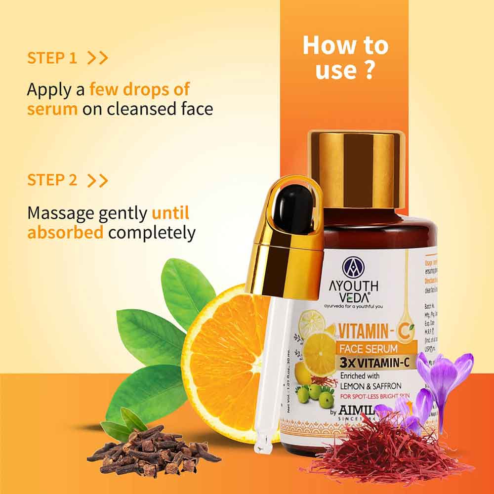 Ayouthveda Vitamin C Face Serum | Grocsy