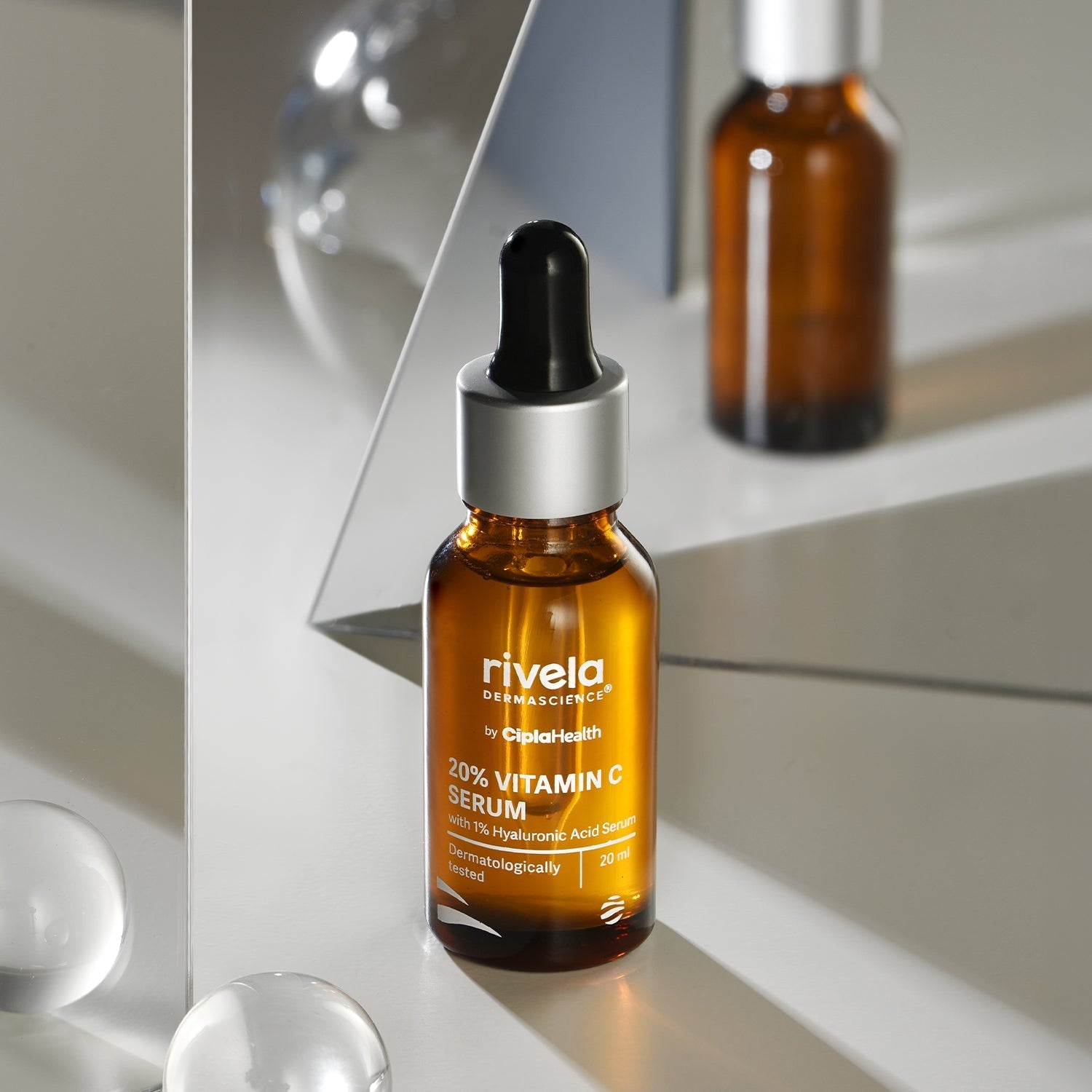 Rivela 20% Vit C Serum with 1% Hyaluronic Acid | Grocsy