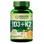 Himalayan Organics Plant Based D3 + K2 Capsules | Grocsy