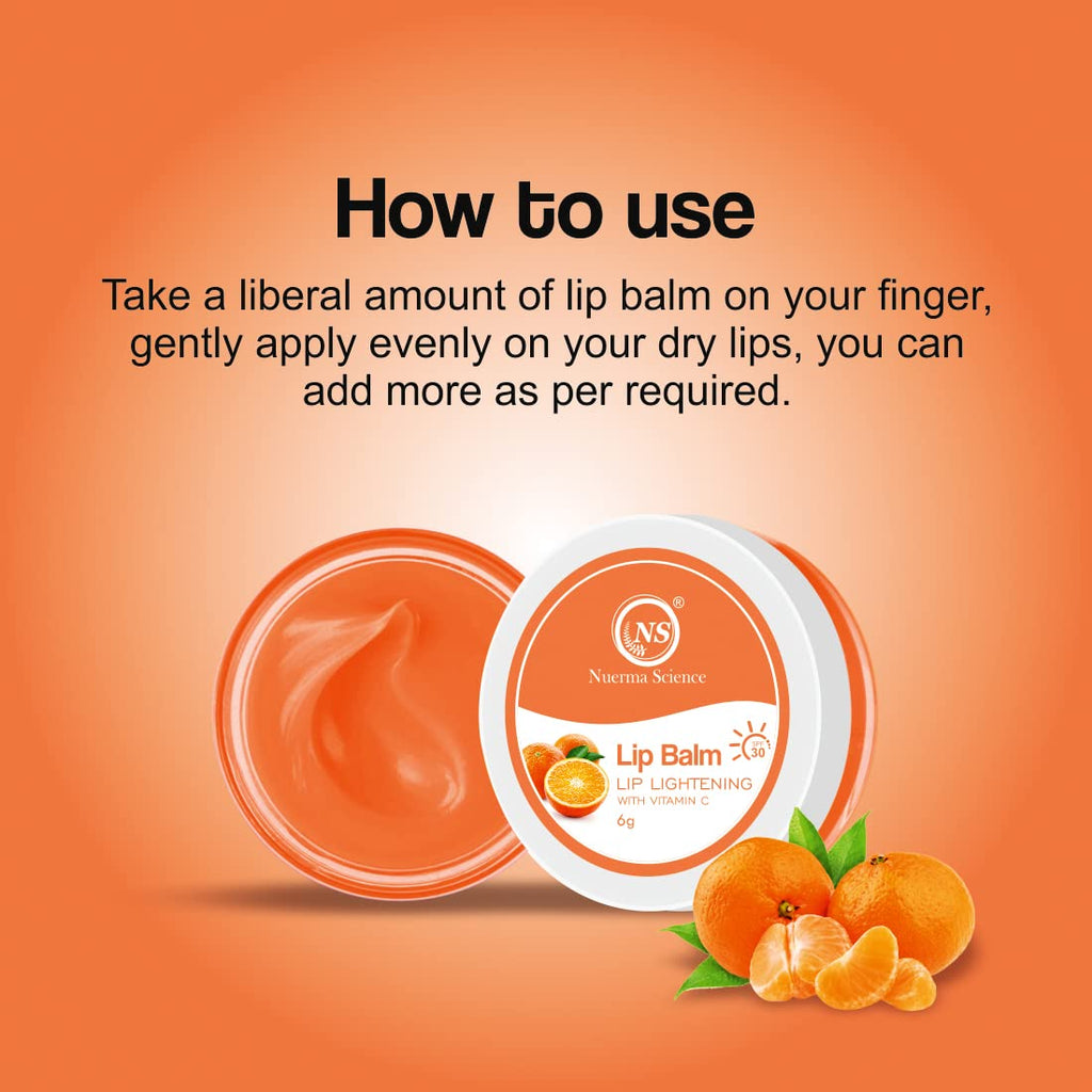 Nuerma Science Vitamin C Lip Balm | Nourishing, Hydrated & Soft Lips | Grocsy