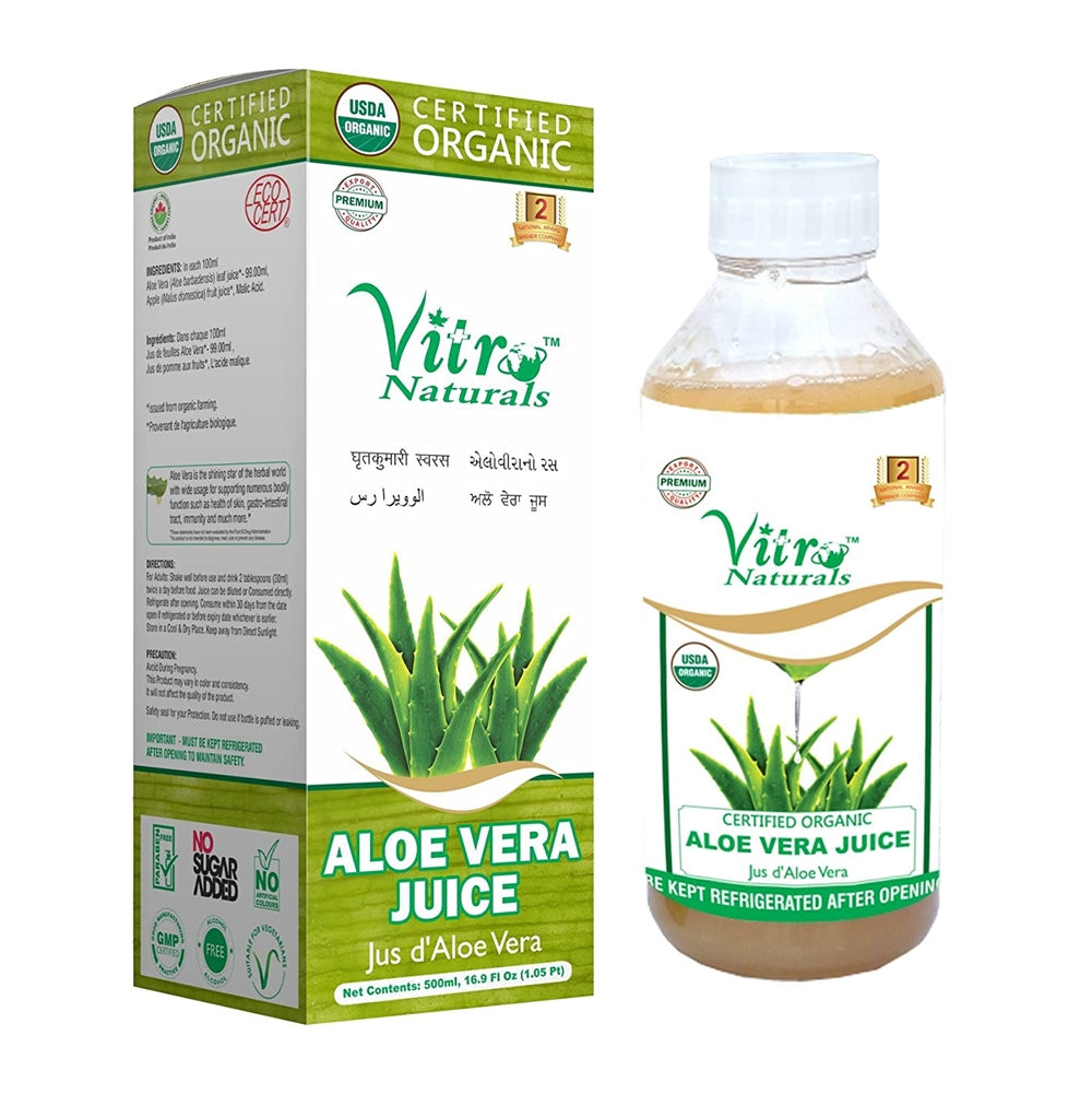 Vitro Naturals Certified Organic Aloe-vera juice | Grocsy