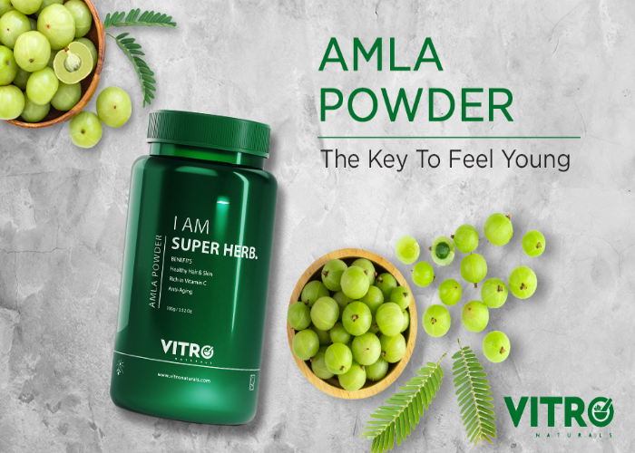 Vitro Naturals I Am Super Herb Amla Powder | Grocsy