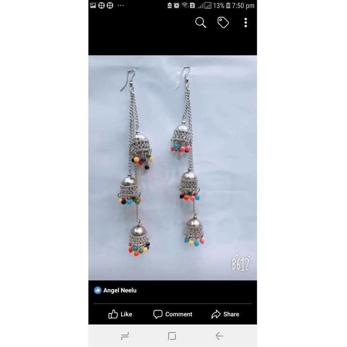 MS Fashion India Latest Kashmiri Triple Jhumki Alloy Jhumki Earrings | Grocsy