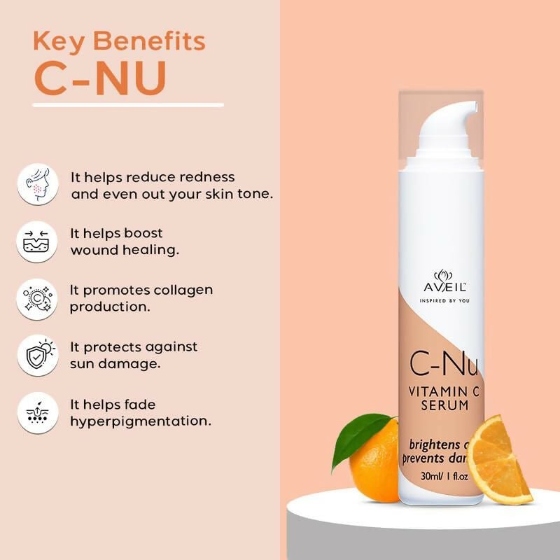 Aveil C-Nu Vitamin C Face Serum | Grocsy