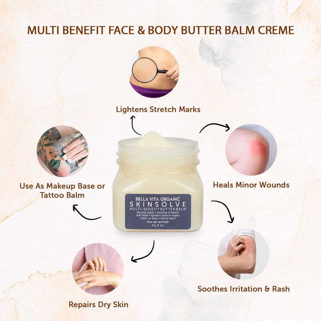Bella Vita Organic Skin Solve Multi Benefit Butter Balm | Grocsy