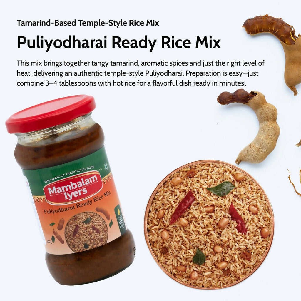 Mambalam Iyers Puliyodharai Ready Rice Mix | Grocsy