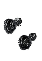 Tehzeeb Creations Black Colour Earrings Jhumki Style | Grocsy
