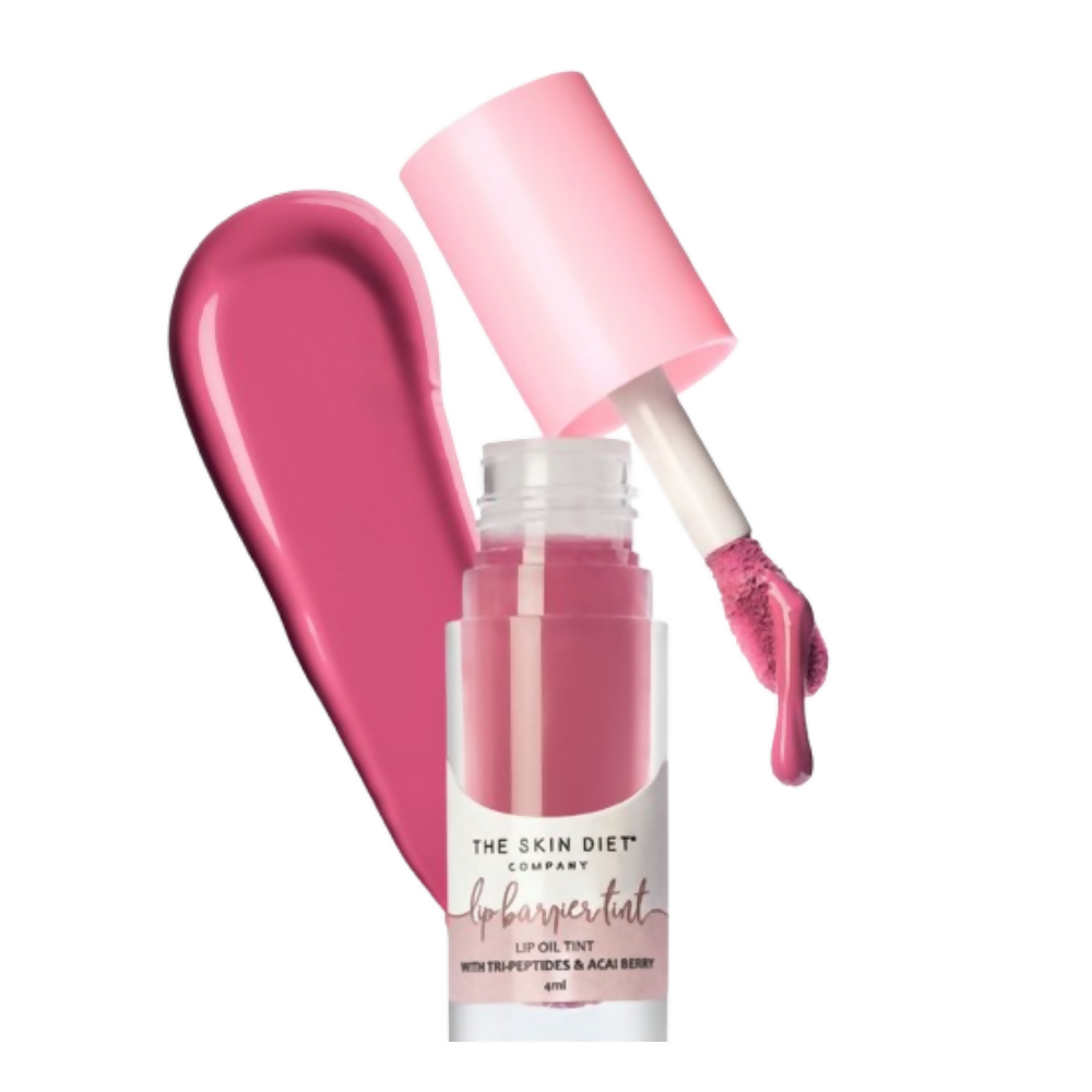 The Skin Diet Company Lip Barrier Tint High Shine Gloss Oil - Desert Rose | Grocsy
