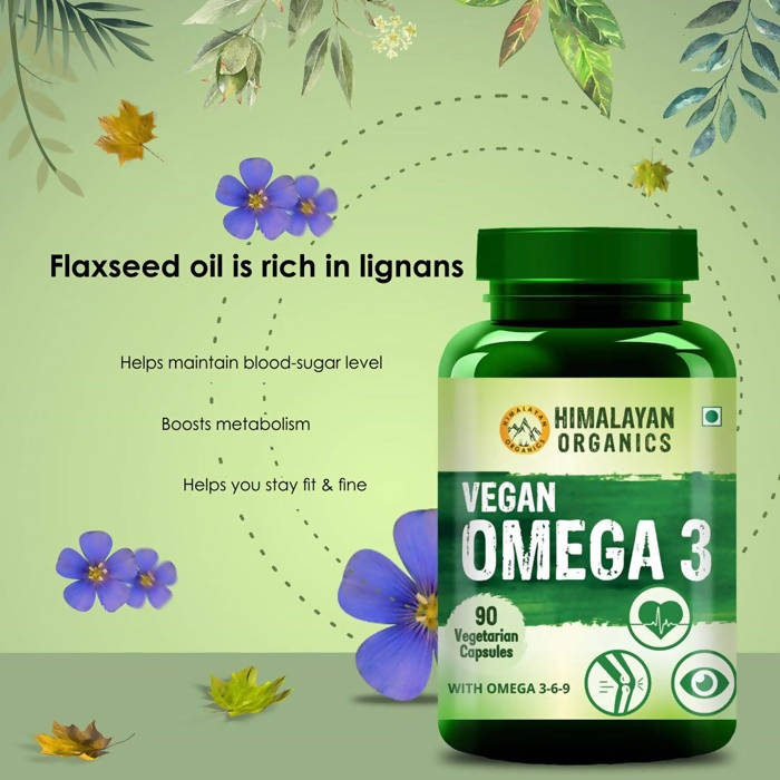 Himalayan Organics Vegan Omega 3 Vegetarian Capsules | Grocsy
