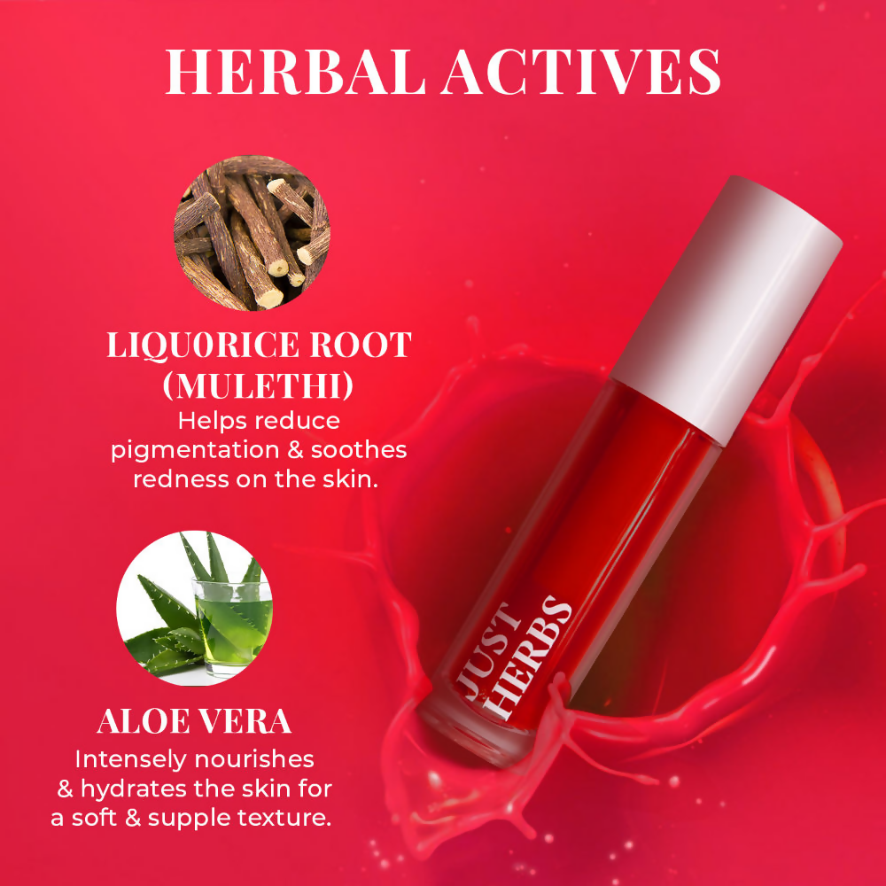 Just Herbs Water Baby Lip & Cheek Tint - Cherry On Top | Grocsy