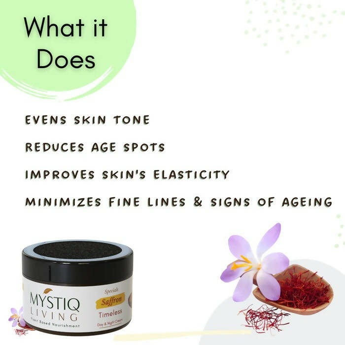 Mystiq Living Specials Timeless - Saffron Anti Aging Cream | Grocsy