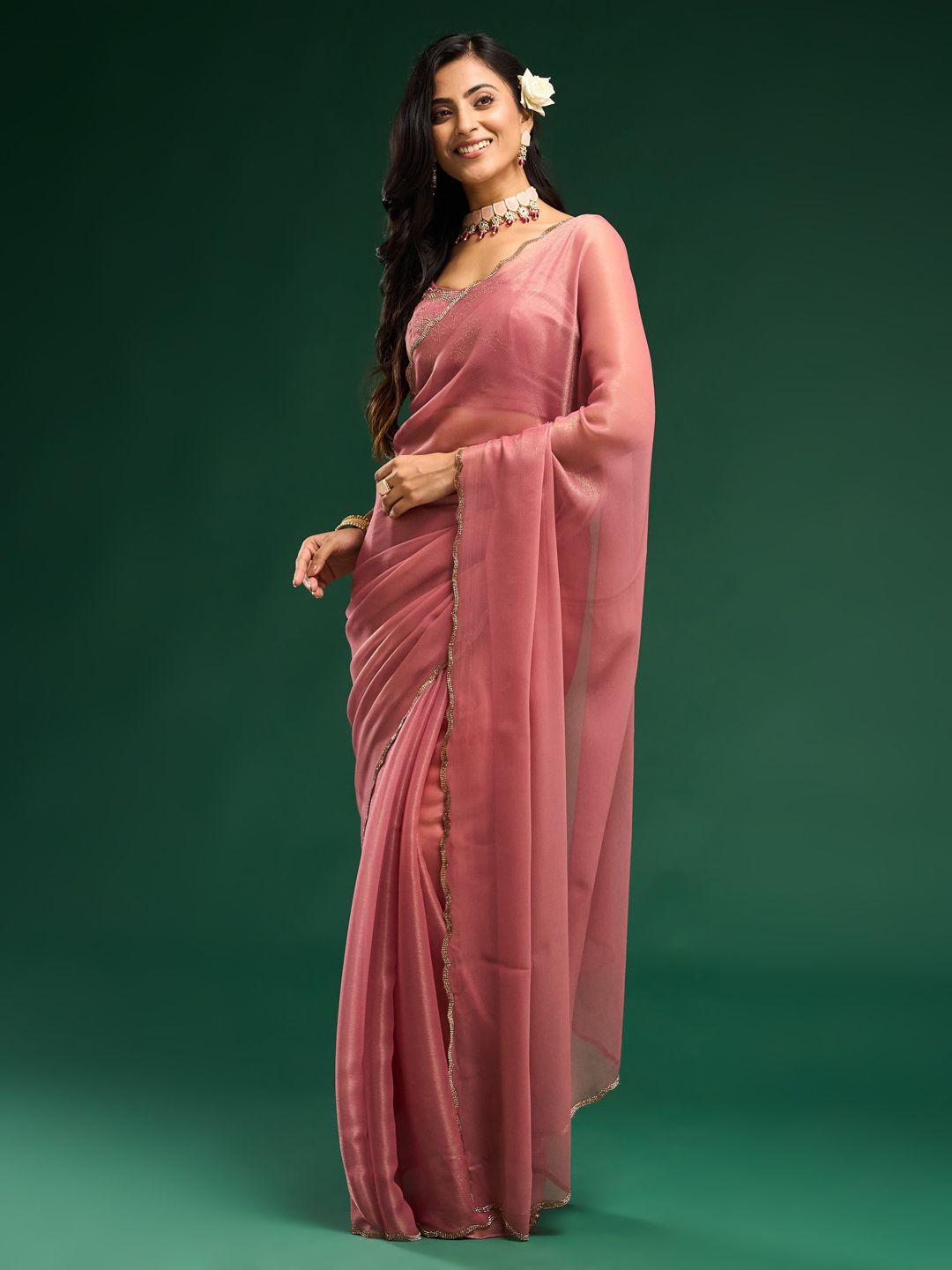 kasee Beads and Stones Saree | Grocsy