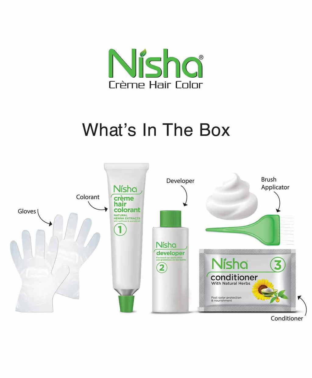 Nisha Creme Hair Color Mahogany | Grocsy