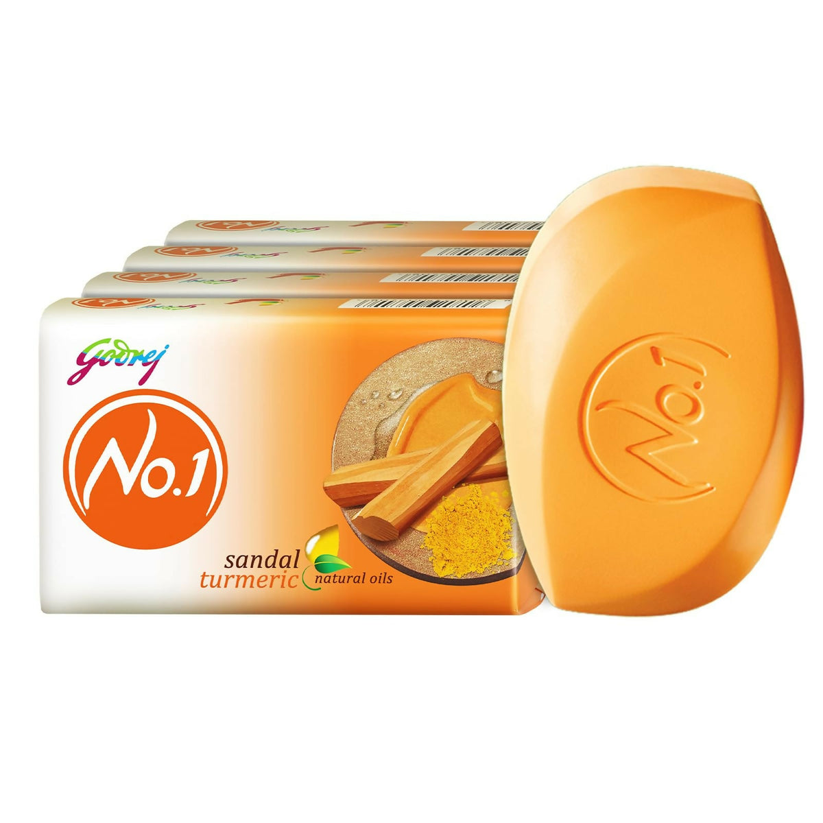 Godrej No.1 Sandal and Turmeric Soap Long-Lasting Fragrance | Grocsy