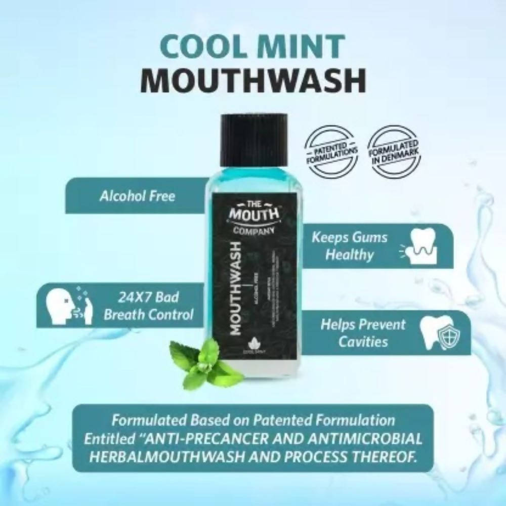 The Mouth Company Cool Mint Mouthwash | Grocsy
