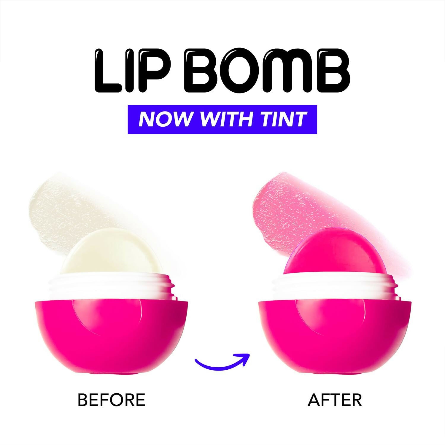 Blue Heaven Tinted Lip Balm Bubblegum infused with Shea Butter, Almond oil and Vitamin E | Grocsy