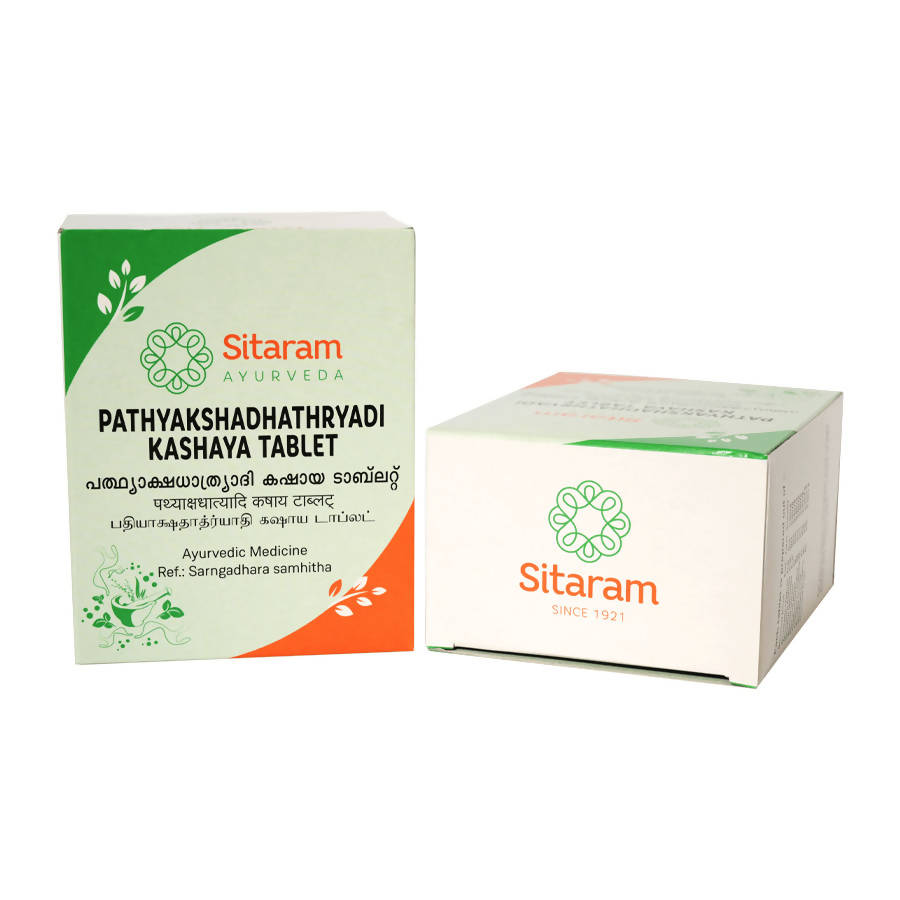 Sitaram Ayurveda Pathyakshadhatryadi Kashaya Tablet | Grocsy