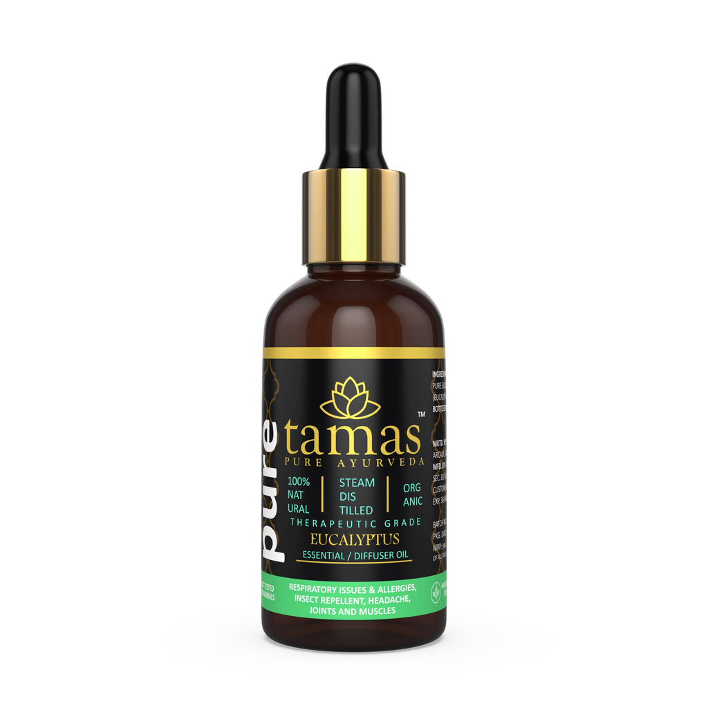 Tamas Pure Ayurveda 100% Organic Eucalyptus Essential Oil- USDA Certified Organic | Grocsy