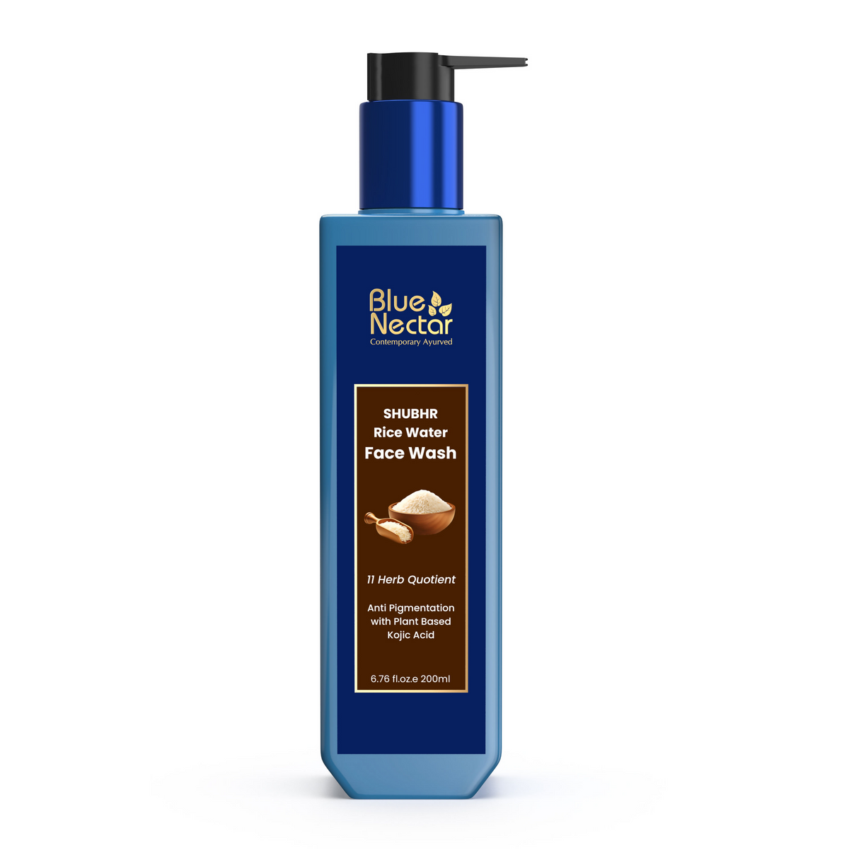 Blue Nectar 2% Kojic Acid Face Wash With Mushroom & Rice Water | Grocsy