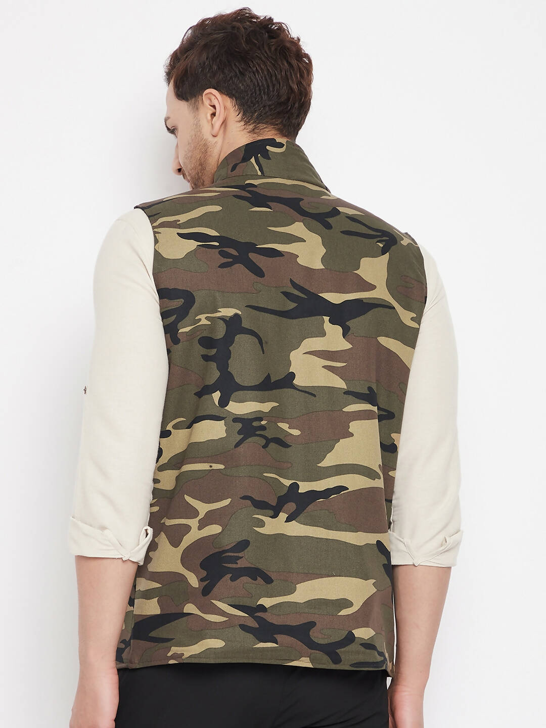 Even Apparels Multi Cotton Men Woven Nehru Jacket | Grocsy