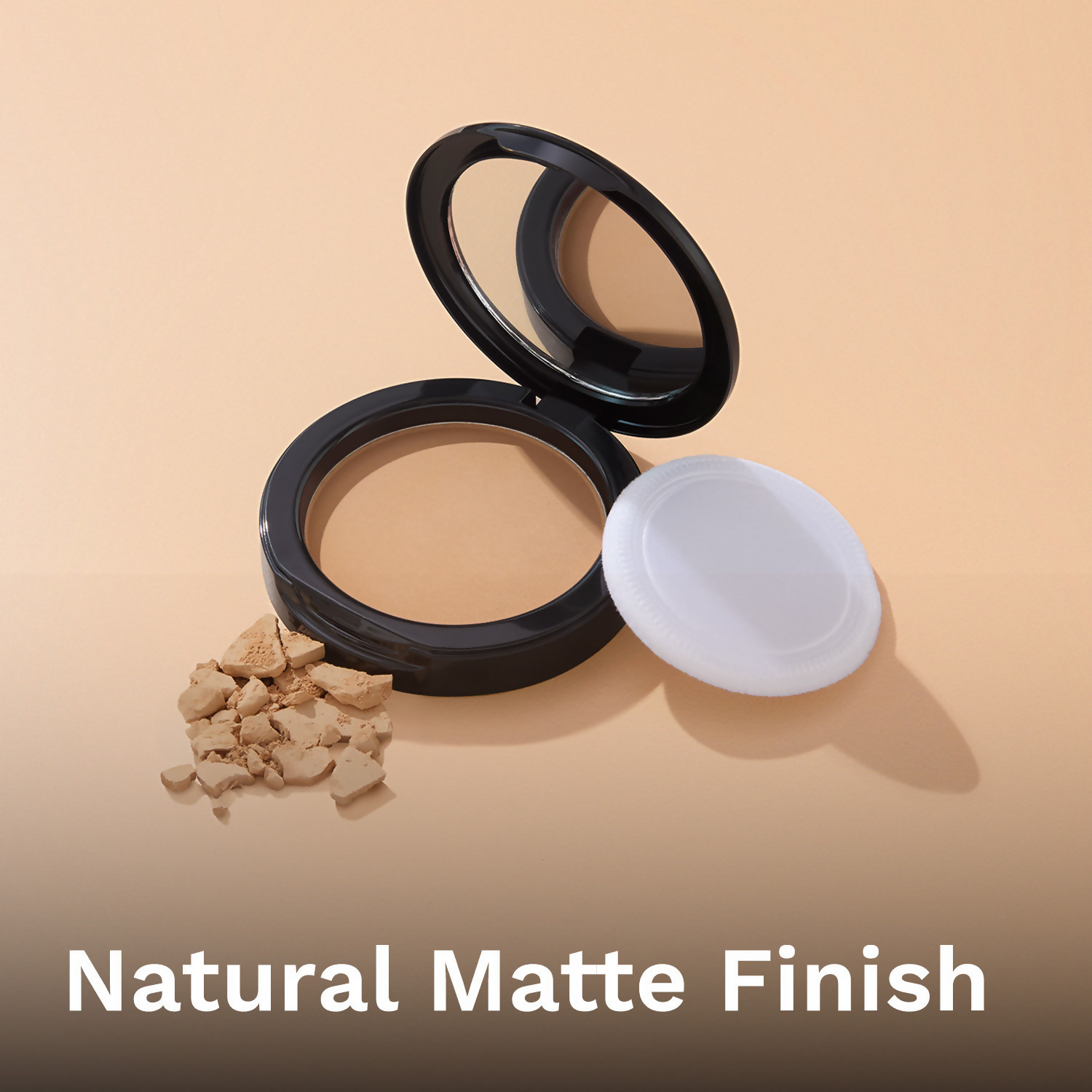 Pilgrim Matte Finish Compact Powder With SPF 25 - Honey-15 | Grocsy