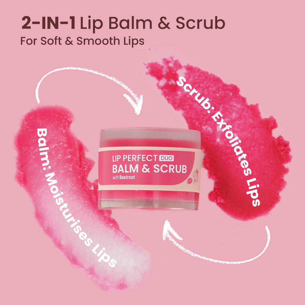 Swiss Beauty Lip Perfect Duo Balm & Scrub - Beetroot | Grocsy