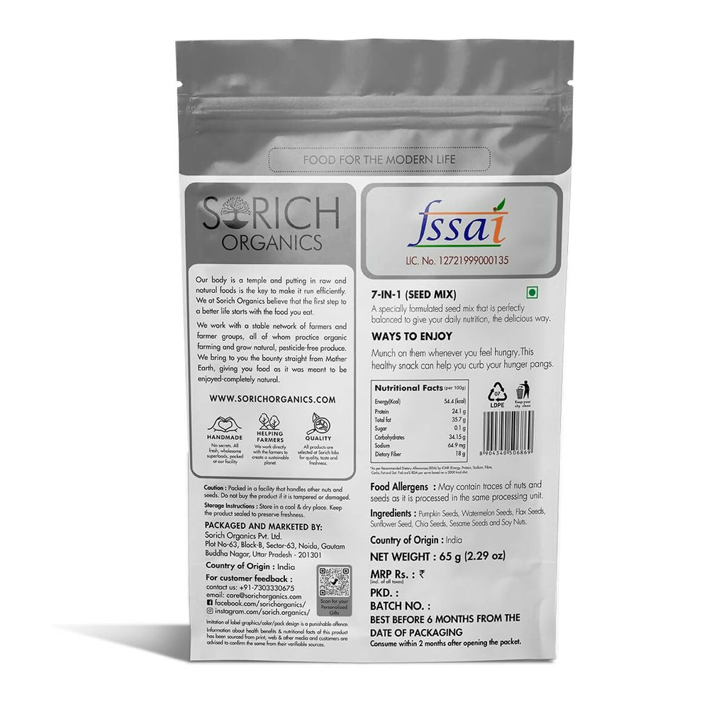 Sorich Organics 7 in one seeds mix | Grocsy
