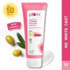 Plum Squalane & Vitamin E SPF 50 PA+++ Dewy-Bright Sunscreen | Grocsy